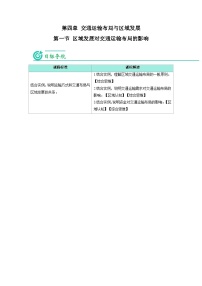 高中地理人教版 (2019)必修 第二册区域发展对交通运输布局的影响学案