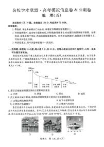 河南省名校学术联盟2025届高三下学期模拟冲刺（五）地理试题+答案