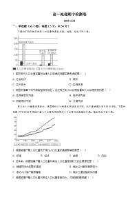 山东省淄博市第七中学2024-2025学年高一下学期4月期中地理试题（Word版附解析）