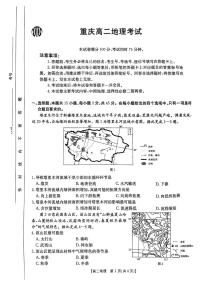 重庆市2024-2025学年高二下地理期中试卷