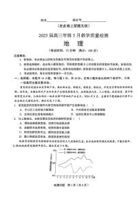 安徽省合肥市2025届高三高考模拟第三次模拟-地理试题+答案