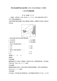 四川省成都市成华区某校2024-2025学年高二下学期3月月考地理试题（解析版）