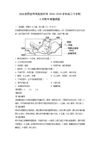 河北省邢台市名校协作体2024-2025学年高二下学期4月期中地理试卷（解析版）