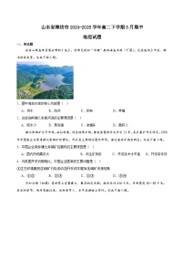 山东省潍坊市2024-2025学年高二下学期5月期中考试地理试题（Word版附答案）