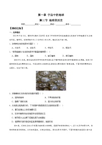 高中地理人教版 (2019)必修 第一册地球的历史优秀随堂练习题