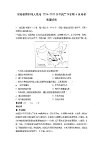 【地理】河南省青桐鸣大联考2024-2025学年高二下学期4月月考试卷（解析版）