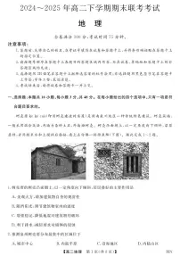 河南省金科新未来2024-2025学年高二下学期期末联考地理试题（PDF版附解析）