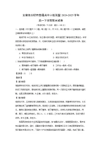 安徽省合肥市普通高中六校联盟2024-2025学年高一下学期期末地理试卷（解析版）