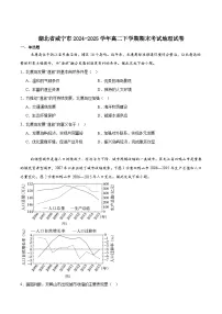 湖北省咸宁市2024-2025学年高二下学期期末考试地理试卷（含答案）含答案解析