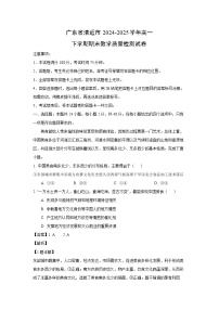 广东省清远市2024-2025学年高一下学期期末教学质量检测地理试卷（解析版）