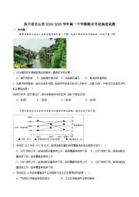 四川省乐山市普通高中2024-2025学年高一下学期期末教学质量检测地理试卷（含答案）含答案解析