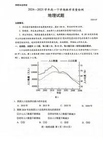 山东省菏泽市2024-2025学年高一下学期教学检测（期末）地理试卷