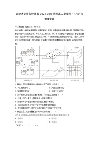 湖北省云学名校联盟2024-2025学年高二上学期10月月考地理试卷（解析版）