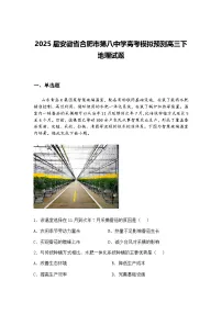 2025届安徽省合肥市第八中学高考模拟预测高三下地理试题（含答案解析）