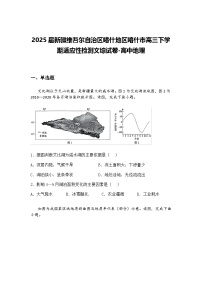 2025届新疆维吾尔自治区喀什地区喀什市高三下学期适应性检测文综试卷-高中地理（含答案解析）