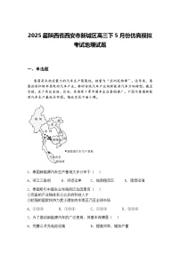 2025届陕西省西安市新城区高三下5月份仿真模拟考试地理试题（含答案解析）