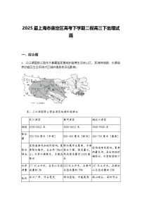 2025届上海市嘉定区高考下学期二模高三下地理试题（含答案解析）