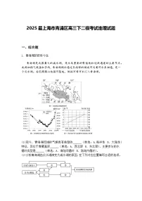 2025届上海市青浦区高三下二模考试地理试题（含答案解析）