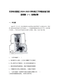 天津市河西区2024-2025学年高三下学期总复习质量调查（一）地理试卷（含答案解析）