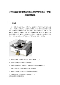 2025届四川省攀枝花市第三高级中学校高三下学期二模地理试题（含答案解析）