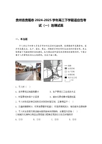 贵州省贵阳市2024-2025学年高三下学期适应性考试（一）地理试题（含答案解析）