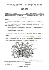 湖北省武汉市部分重点中学2024-2025学年高二下学期期末联考地理试卷（含答案）