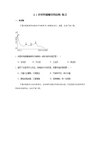 高中地理人教版 (2019)必修 第二册乡村和城镇空间结构测试题