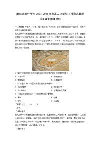 湖北省部分市州2024-2025学年高二上学期1月期末教学质量监测地理试卷（解析版）