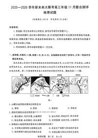 2025-2026学年河南省新未来大联考高三（上）期中地理试卷（含答案）