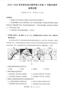 河南省新未来大联考2025-2026学年高三上学期11月考试地理试卷