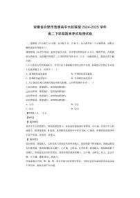 安徽省合肥市普通高中六校联盟2024-2025学年高二下学期期末考试（解析版）地理试卷