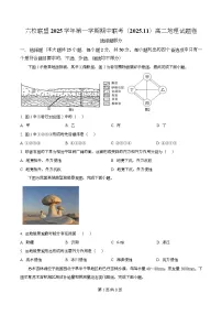 浙江省台州市六校联盟2025-2026学年高二上学期期中联考地理试卷（Word版附解析）