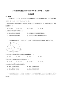 广东省深圳市联盟校2025-2026学年高二上学期期中考试地理试卷（Word版附答案）