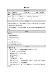 高中地理人教版 (2019)选择性必修2 区域发展城市的辐射功能表格教案