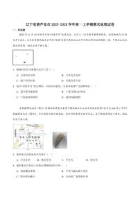2025-2026学年辽宁省葫芦岛市高一上学期1月期末考试地理试卷（含答案）
