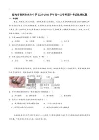 2025-2026学年湖南省株洲市南方中学高一上学期期中考试地理试卷（含答案）