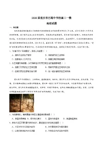 重庆市巴蜀中学2026届高三上学期一模考试地理试卷（Word版附答案）