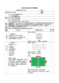 高中体育人教版 (2019)全一册第五节 羽毛球教案