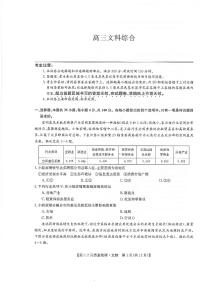 河南省九师联盟2022届高三下学期2月名校联盟文综试题