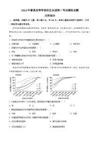 2024届陕西省安康市安康市高新中学，安中分校高三下学期模拟考试文综地理试题（原卷版+解析版）