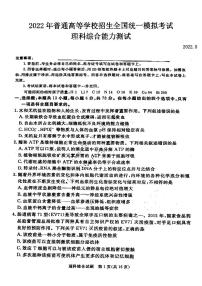 2022年吕梁市高三三模理科综合试题含答案