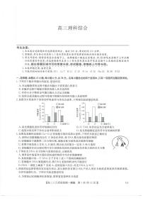 2022-2023学年九师联盟高三3月联考理综