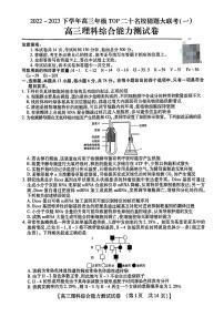 2023届河南省TOP二十名校高三下学期猜题大联考（一）理综