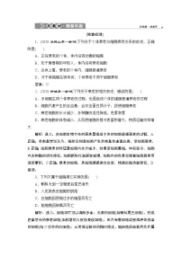 人教版 (2019)必修1《分子与细胞》第3节 细胞的衰老和死亡练习