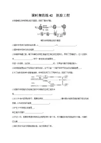 2022届高考生物一轮总复习 课时规范练42　胚胎工程