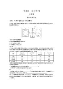 2022版高考生物选考江苏专用一轮总复习集训：专题6光合作用 —应用集训