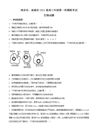 2021届江苏省南京市盐城市高三第一次模拟考试生物试题（含答案）
