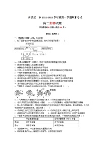 黑龙江省伊春市伊美区第二中学2021-2022学年高二上学期期末考试生物试题含答案