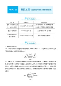 2022届优质校一模试卷专题汇编25  基因工程(含生物技术的安全性和伦理问题) 解析版