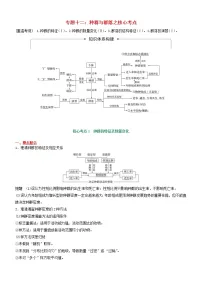 高考生物二轮复习核心考点冲刺专题12《种群与群落》(含详解)